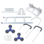 550 lbs Capacity Aluminum Hand Truck Stair Climber 2 in 1 & Handles