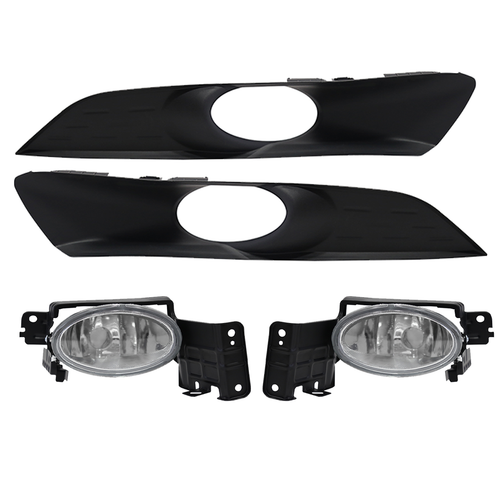 Fit Honda Accord Crosstour 3.5L 2010-2012 Front Bumper Fog Lights Lamp W/Bezel
