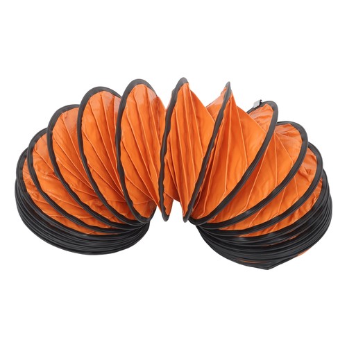 Portable Blower Steel 8 Inch, 900CFM 180W Industrial Orange 16.4ft Ducting