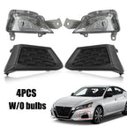 For 2019-2021 Nissan Altima Front Turn Signal Fog Light Cover LH&RH Pair 4PCS