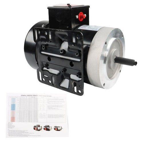 Electric Motor 1/2HP 56C 1725RPM Single Phase TEFC 60HZ General Purpose Motor