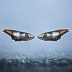 1Pair Headlights Assembly Set For Kia Sportage 2017-2022 Clear Halogen w/LED DRL