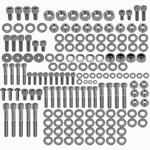 For Yamaha YFZ350 Banshee Polished Stainless Steel ATV Bolt Screw Kit 659 Piece