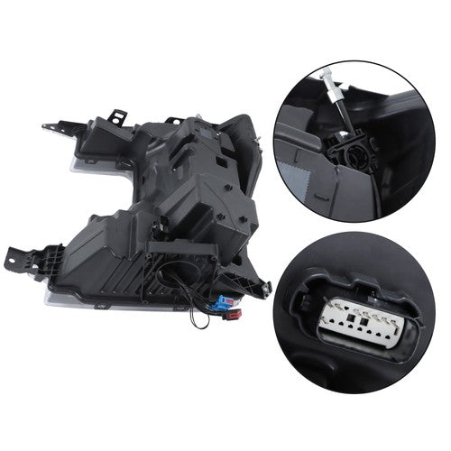 Headlights Replacement For Ford F250 F350 SuperDuty 2020-2022 LH+RH LED Black