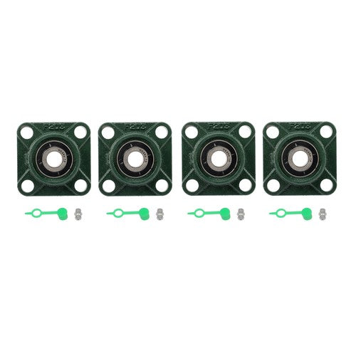 4pcs UCF202-10 Pillow Block Bearing 5/8" Bore 4-Bolt Self-Aligning Solid Base