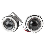 For Dodge 3" inch Projector Fog Light Lamps CCFL White Halo Angel Eyes Rings