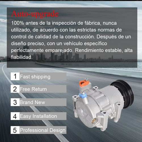 A/C Compressor Fit For 2007-2009 Kia Spectra 2.0L 2008-2009 Kia Spectra5 2.0L