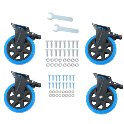 6 Inch Swivel Caster Wheels, Casters Set of 4 Heavy Duty with Brakes
