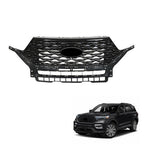For Ford Explorer 2020-2022 Replacement Front Upper Grille Grill Gloss Black ABS