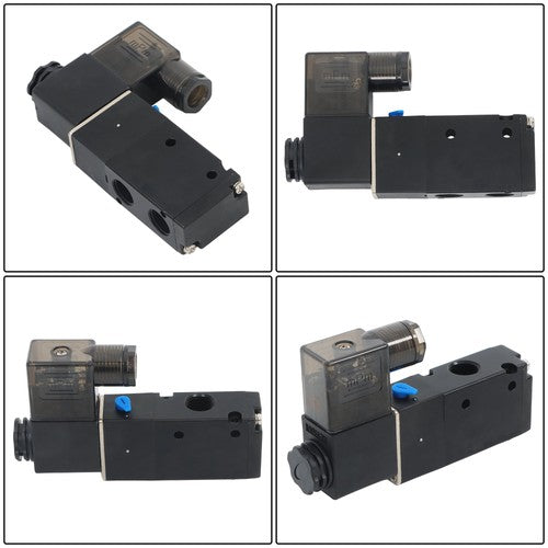 3 Way Normally Closed DC 110V Electric Solenoid Air Valve 1/4" NPT