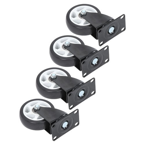 Heavy Duty 4-Inch Swivel Casters - Smooth Mobility, 1200lbs Max Load - 4 Pack