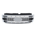 New Plastic Front Upper Bumper Grille Chrome Trim For Ford F250 XL/XLT 2023-2024