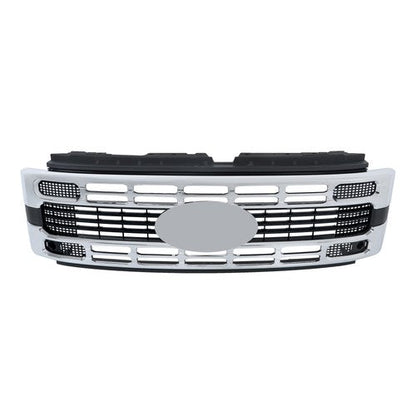 New Plastic Front Upper Bumper Grille Chrome Trim For Ford F250 XL/XLT 2023-2024