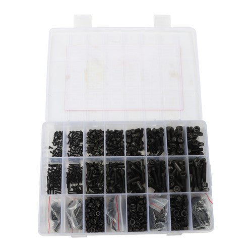 1600Pcs Metric Screw Assortment,M2 M3 M4 M5 Screws Nuts and Bolts Assortment Kit