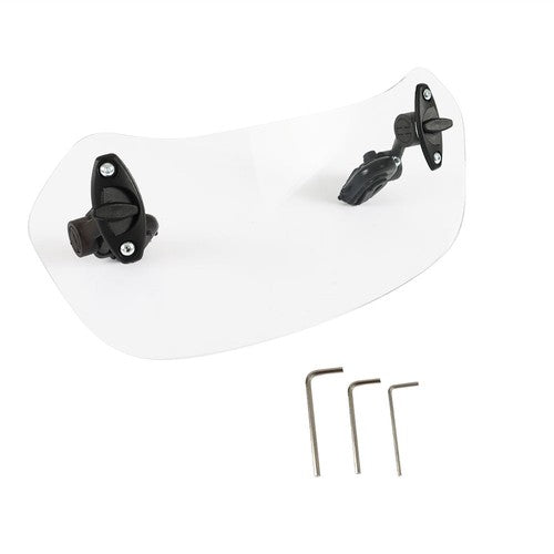 New Moto Windshield Extension Universal Adjustable Clip-on Windscreen Extender