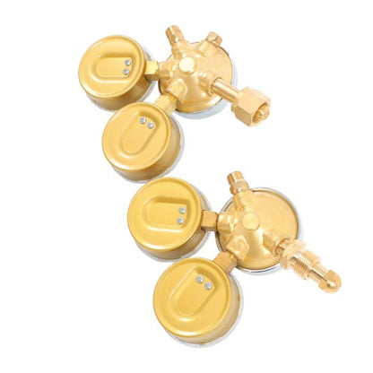 Brass Oxygen Regulator CGA540 + Acetylene Regulator CGA-200 Fit For Victor