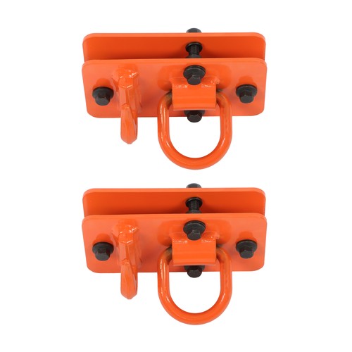 3/8" Tractor Bucket Hooks with Tie Down Ring, Grade 70 Forged Steel 2 Pack Bolt