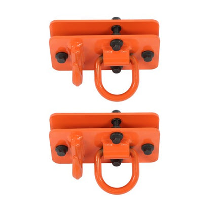3/8" Tractor Bucket Hooks with Tie Down Ring, Grade 70 Forged Steel 2 Pack Bolt