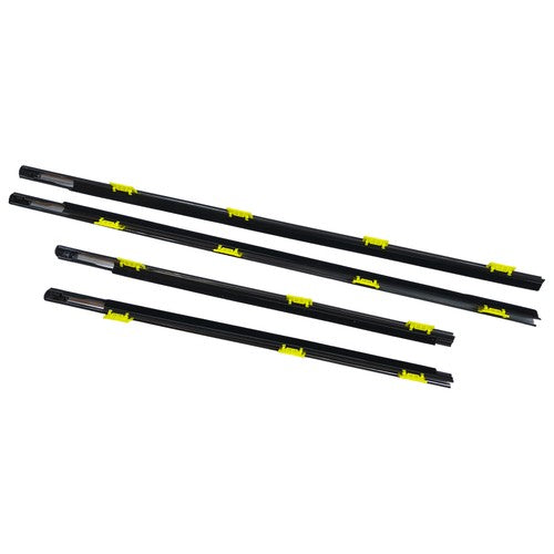Window Weatherstrip 4PC Sweep Molded Trim Outer Black for Honda CR V 2005 EX