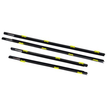 Window Weatherstrip 4PC Sweep Molded Trim Outer Black for Honda CR V 2005 EX