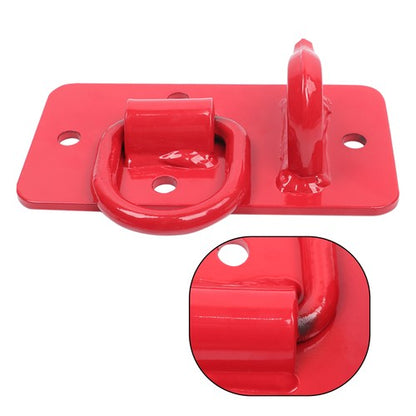 G70 Forged Steel Plate 3/8" Grab Hook with Backplate and D-Ring 15000 lbs 1Pair