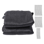 Garden Privacy Fence Heavy Duty 5ft X 50ft Barrier Net With Zip Ties Black