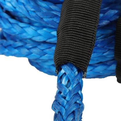 For ATV 5/16"x50' 12000LBS Blu Synthetic Winch Rope Line Recovery Cable