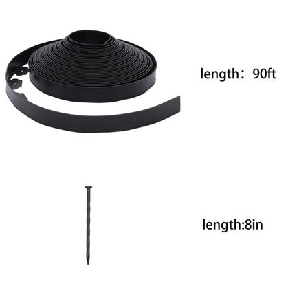 No-Dig Garden Edge Lawn Border L-shaped Landscape Edging Border Kit 90 FT