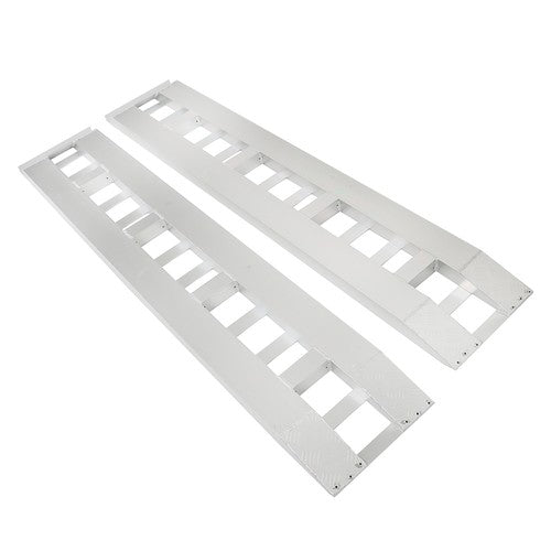 2Pcs Aluminum 80"×15" Ramps 6000 LBS Hook End Knife For Truck Car Auto Trailer