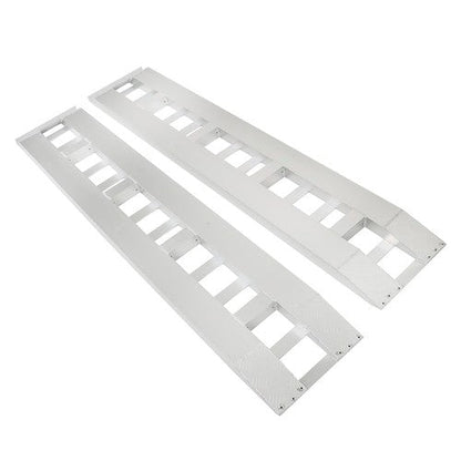 2Pcs Aluminum 80"×15" Ramps 6000 LBS Hook End Knife For Truck Car Auto Trailer