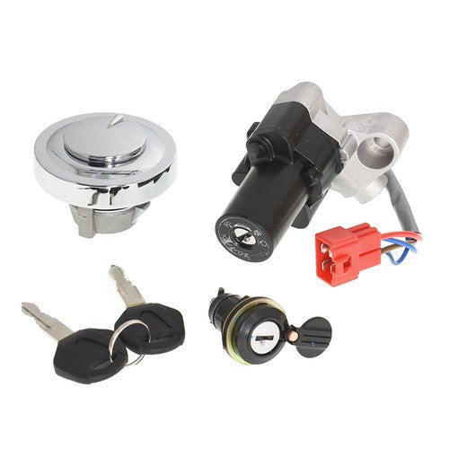 Ignition Switch Fuel Cap Seat Lock Keys For 1999-2016 Yamaha V-STAR 650 1100