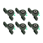 6PCS UCP201-8 Pillow Block Bearing 1/2" Bore 2 Bolt Cast Iron Base Self-Aligning