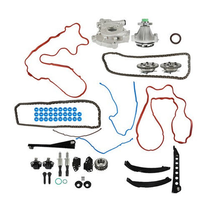 Fit For Ford Lincoln 5.4L Timing Chain Kit Oil + Water Pump Phasers VVT Valves
