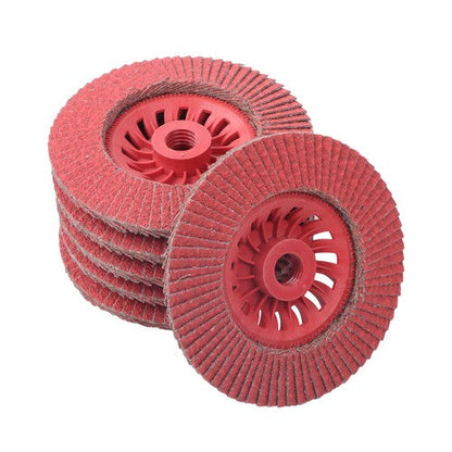 4-1/2" x 7/8" Ceramic Grinding Wheel Type 29 Flap Discs 10 Pack 60 Grit