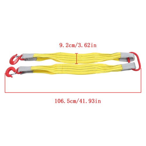 Lifting Slings Straps With Hooks 3.3Feet Two Leg Bridle Web Sling 4409 lbs