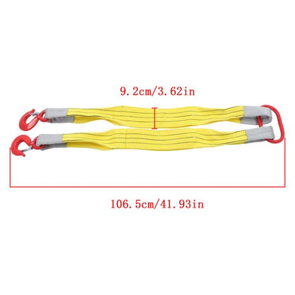 Lifting Slings Straps With Hooks 3.3Feet Two Leg Bridle Web Sling 4409 lbs