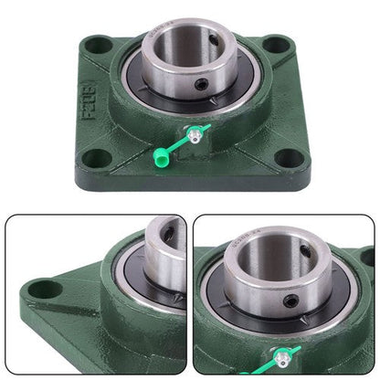 10 Pack UCF208-24 Pillow Block Bearing 1 1/2" Bore 4-Bolt Self-Alignment
