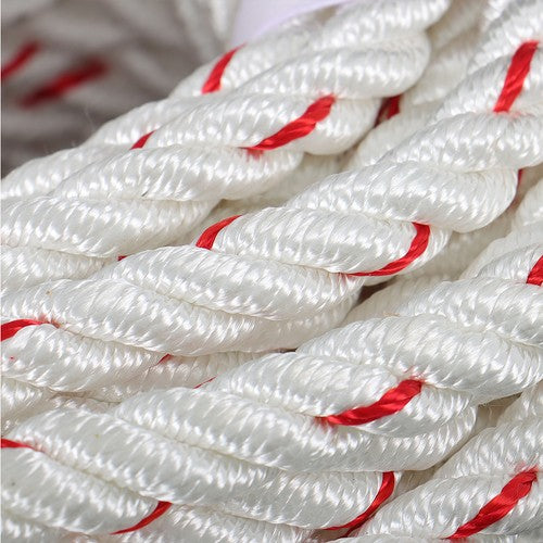 1/2 'X 120'High Strength Braided Rope Breaking Strength 1160 Pounds White Red