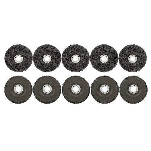 10 PCS 4-1/2" x 7/8" Black Diamond Grinding Discs Strip Discs for Angle Grinder