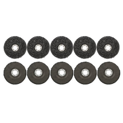 10 PCS 4-1/2" x 7/8" Black Diamond Grinding Discs Strip Discs for Angle Grinder