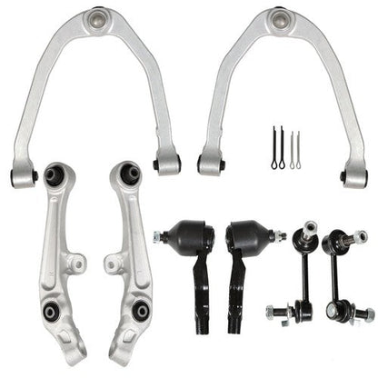 For Nissan 350Z Infiniti G35 03-04 RWD New Front Control Arms Tierods Sway Bars