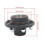 2 Sets 6 on 5.5" Trailer Axle Kit For 6000 lbs axles Idler Hub Kit #42 Spindle