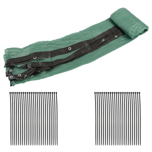 dark green 6FTx50FT garden privacy fence heavy duty barrier net with zip ties