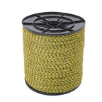 Yellow and Black 5200Ft 1585m 6 Stainless Steel Strands Fence Wire 140 Pounds