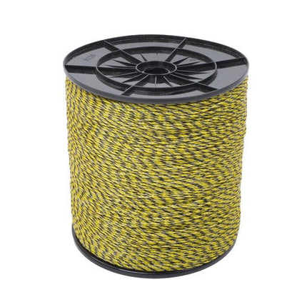Yellow and Black 5200Ft 1585m 6 Stainless Steel Strands Fence Wire 140 Pounds