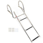 3 Steps Ladder Stainless Steel in-Board Telescoping For Marine Boat Yacht New