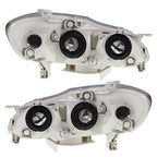 Headlights For Toyota Corolla 2003-2008 LH+RH 1Pair Chrome Housing Clear Lens