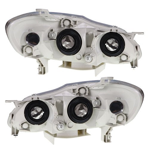 Headlights For Toyota Corolla 2003-2008 LH+RH 1Pair Chrome Housing Clear Lens
