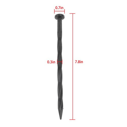 200 Pcs 8 Inch Spiral Pointed Garden Stakes For Landscape Edging Weed Barrier