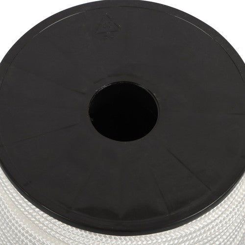 1/4 Inch 250ft White Nylon Solid Braid Rope Abrasion Resistance High UV
